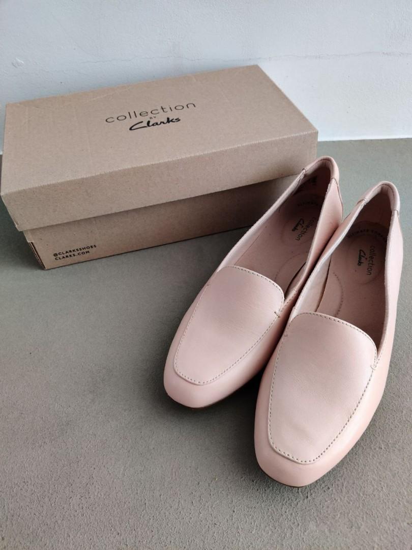 Clarks pink loafers outlet