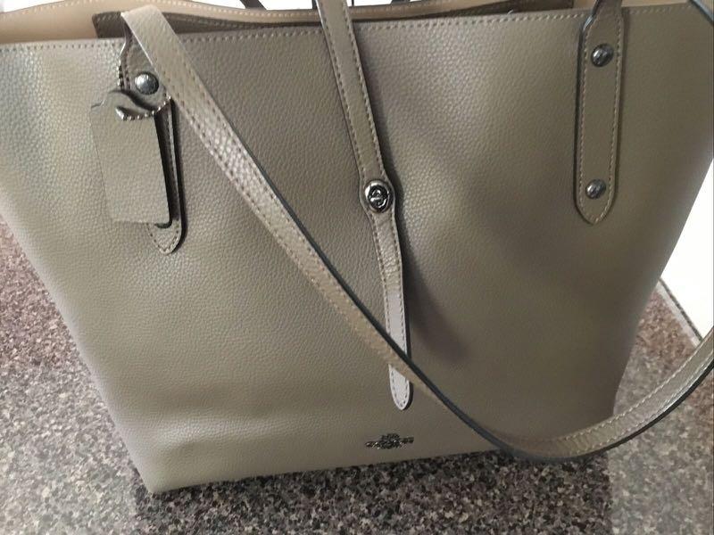 Coach Market Tote Bag in Olive Green