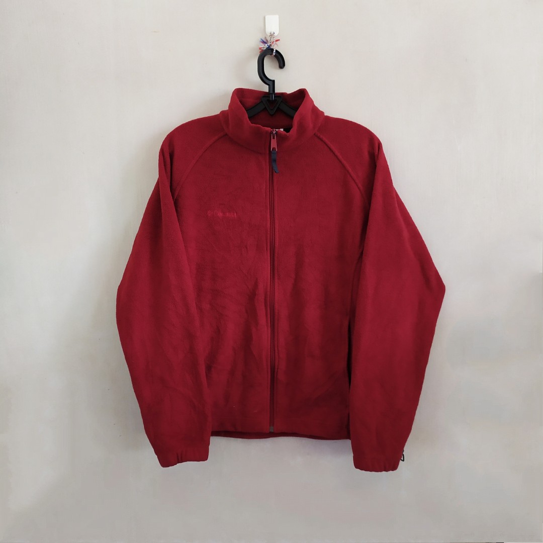 Columbia Red Fleece Jacket Women s Fashion Coats Jackets and