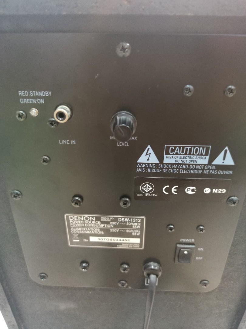Denon Subwoofer DSW1312, Audio, Soundbars, Speakers & Amplifiers on