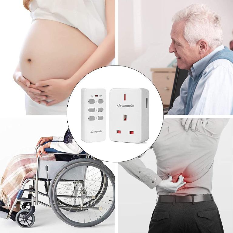 DEWENWILS Remote Control Plug Socket, 13A/3120W Heavy Duty Wireless ...