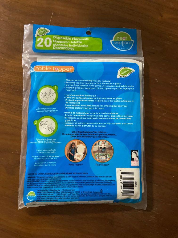 Disposable table toppers/placemats, Babies & Kids, Baby Nursery & Kids