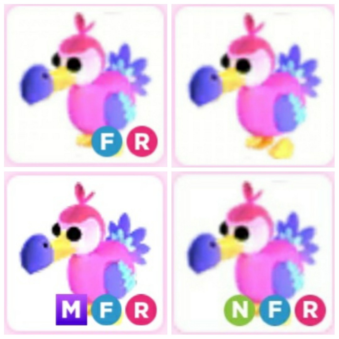 Mavin  Roblox Adopt Me Pet NFR Neon Fly Ride Legendary Dodo (Read  Description)