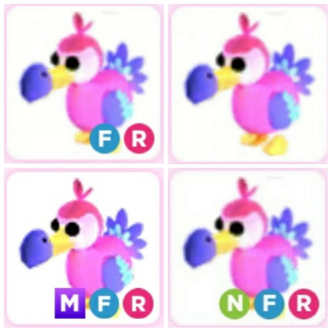 Dodo Norm Neon MFR Adopt me pet Roblox, Video Gaming, Gaming ...