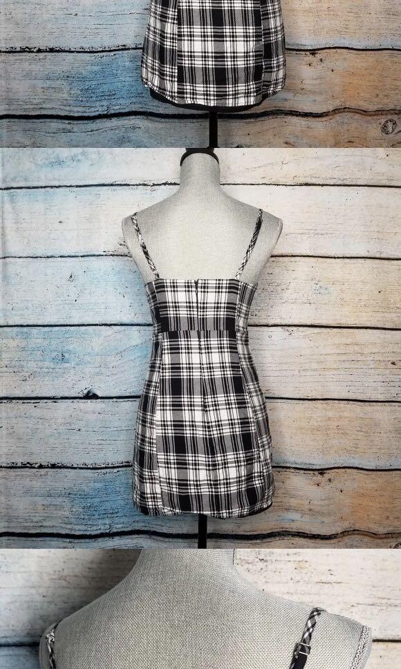 Forever 21 black white plaid dress Women s Fashion Dresses