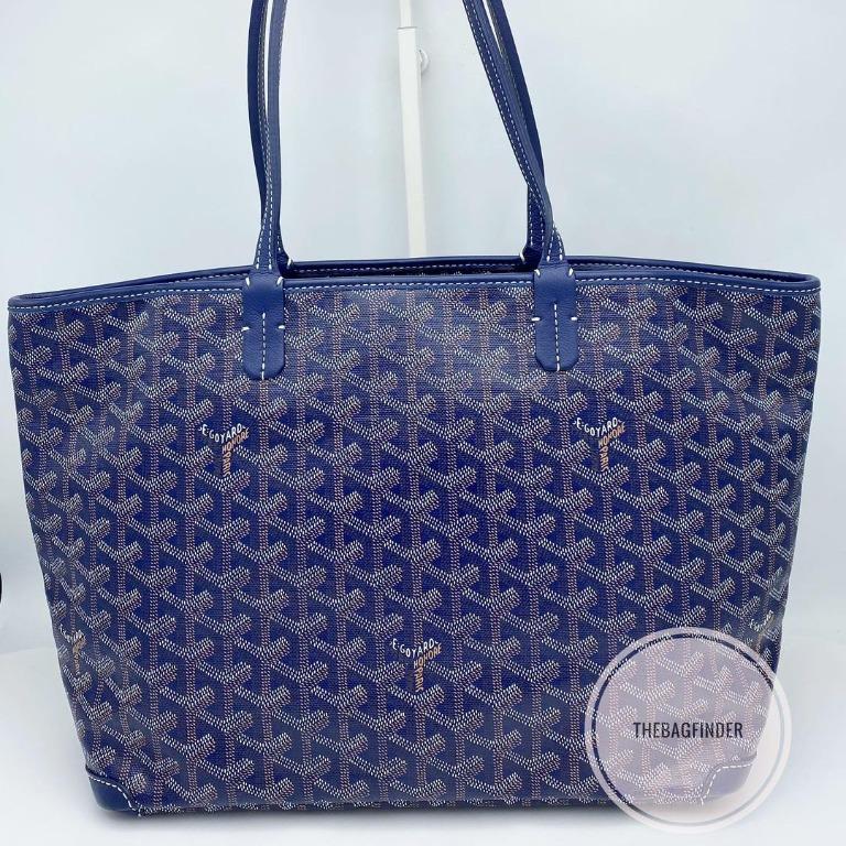 Goyard Navy Blue Artois PM Bag, Luxury, Bags & Wallets on Carousell