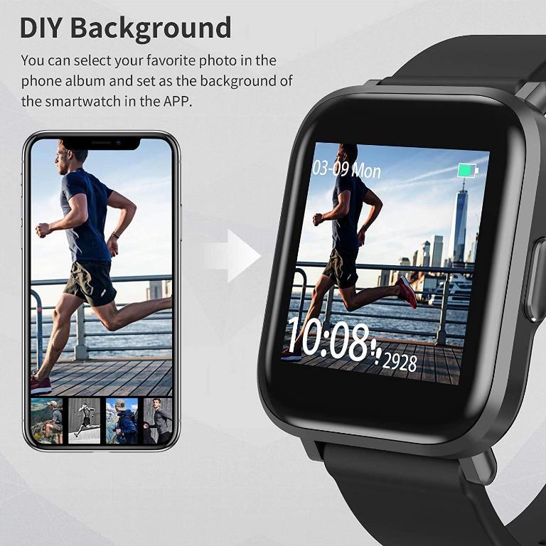 GRDE Smart Watch Fitness Tracker Fitness Watch for Swimming with