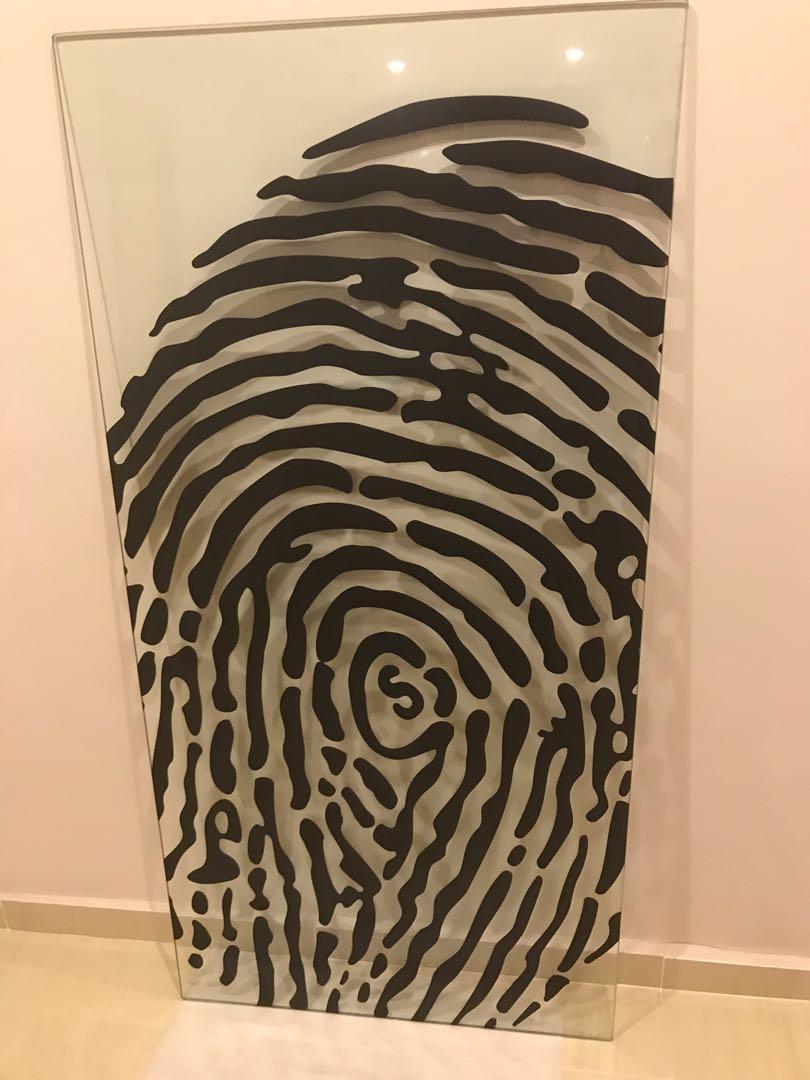 Ikea fingerprint sale glass table