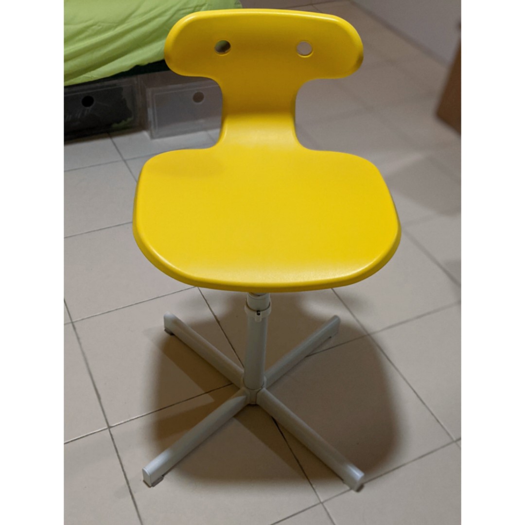 IKEA MOLTE Desk Chair Yellow Furniture Home Living