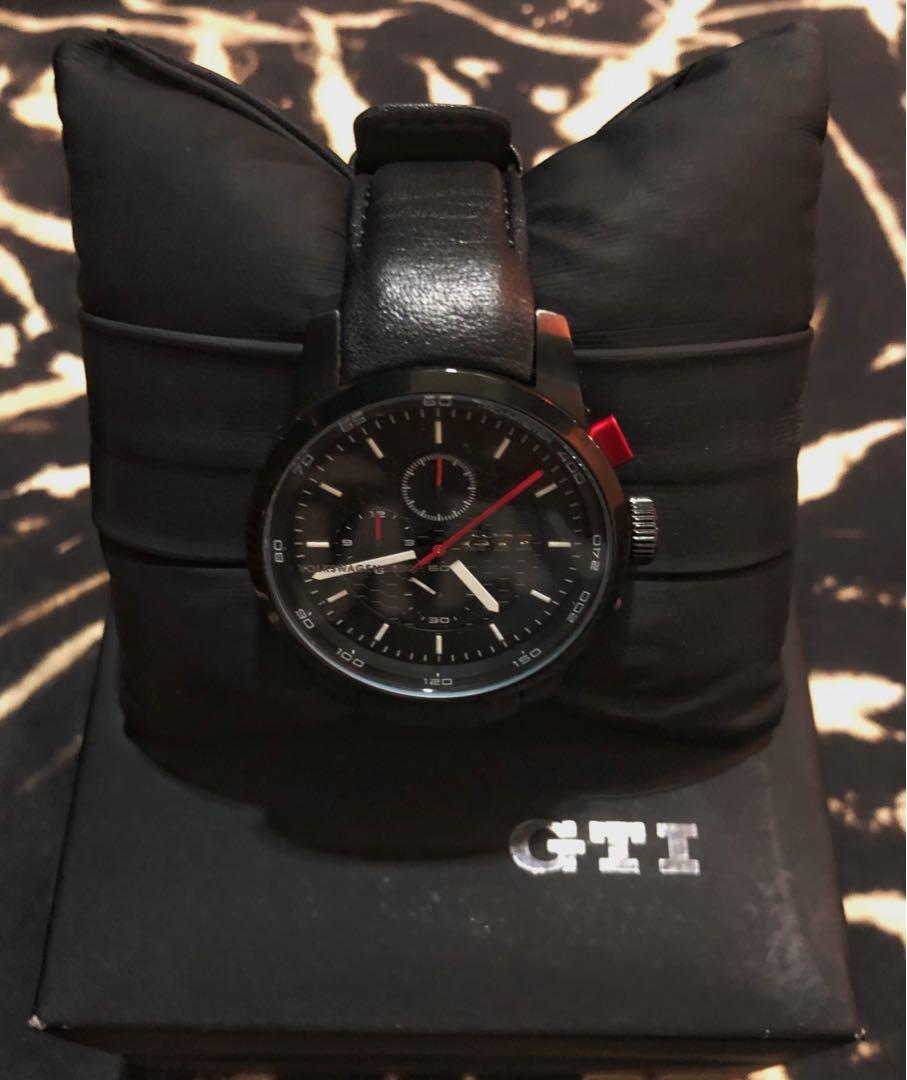 GENUINE VW GOLF POLO GTI BLACK STYLISH WRISTWATCH | eBay