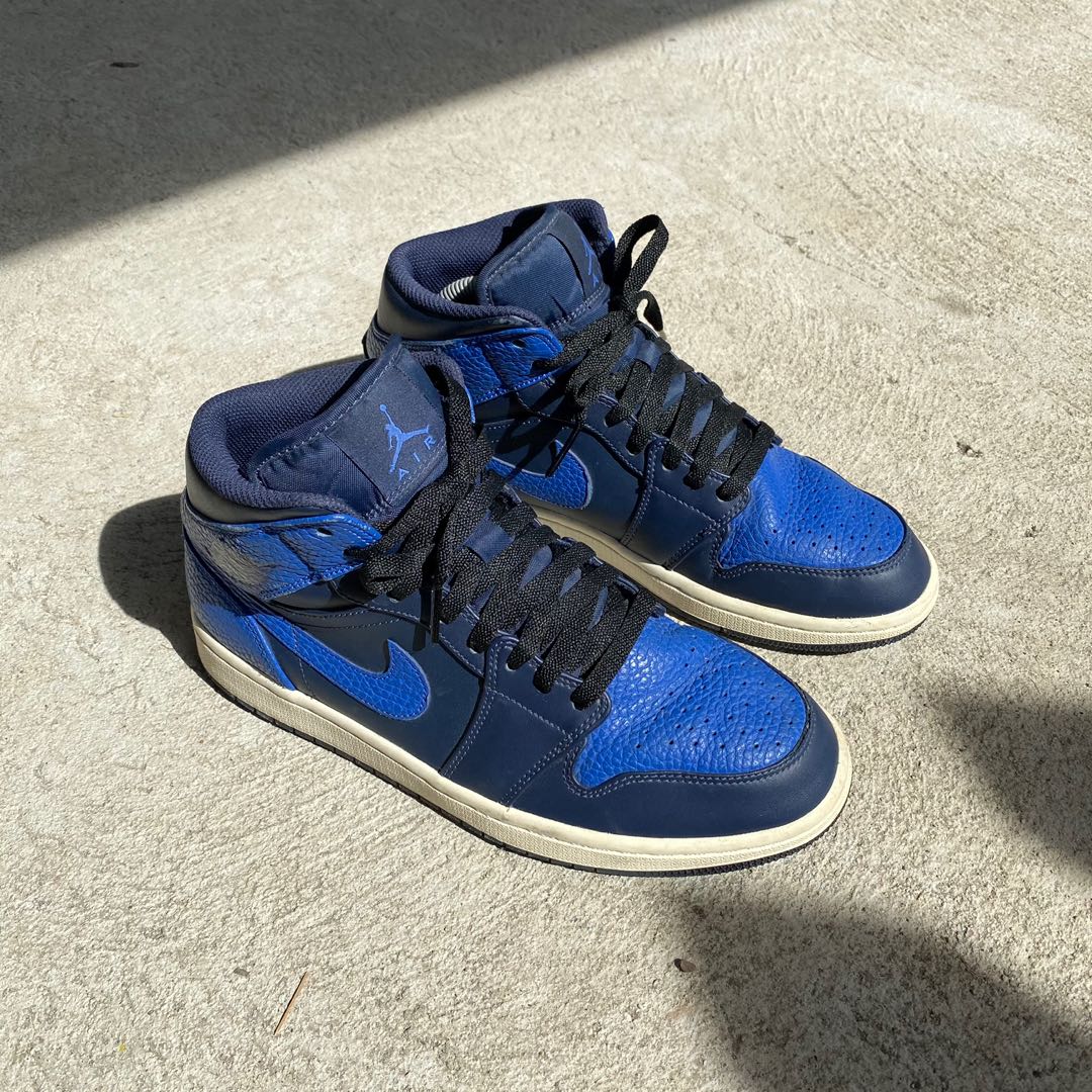 jordan 1 mid obsidian game royal