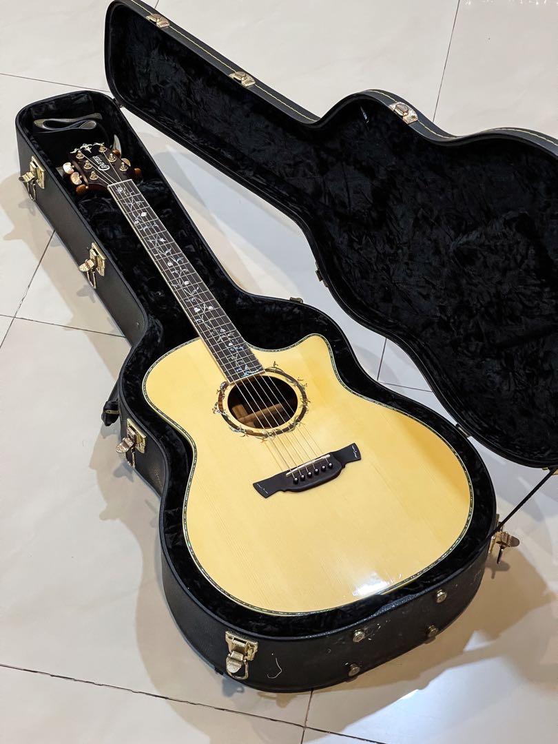 JUAL MURAH GITAR CRAFTER GAE 45 N ACOUSTIC GRAND AUDITORIUM CUTAWAY GITAR STRING AKUSTIK