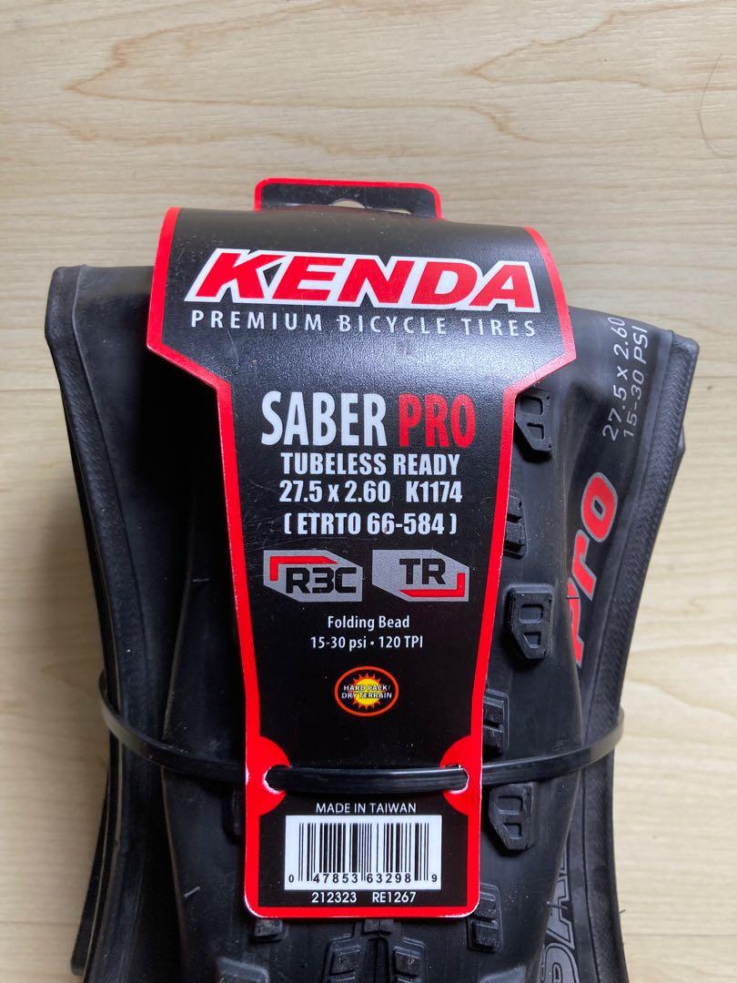 Pneumatico Bici Kenda Saber Pro Pieghevole XC - Nero 27.5x2.4