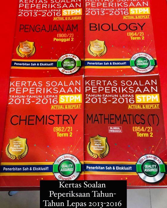 Kertas Soalan Peperiksaan Tahun Tahun Stpm 2013 2017 Hargapadu Books Stationery Books On Carousell
