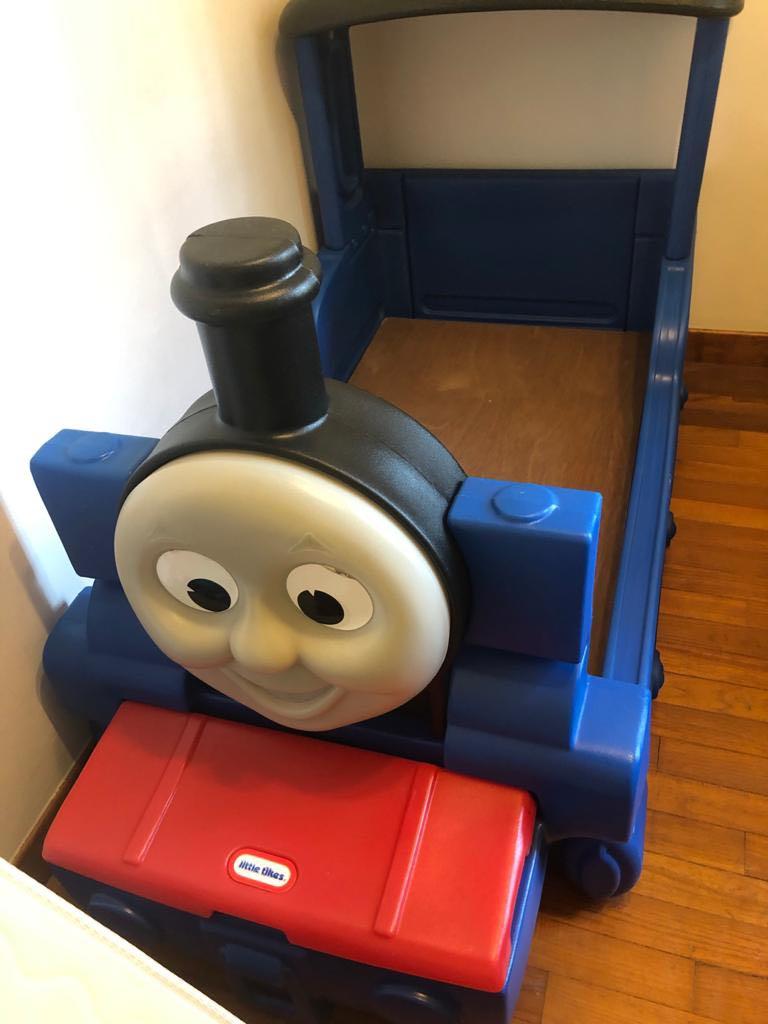 Little tikes thomas bed mattress size store