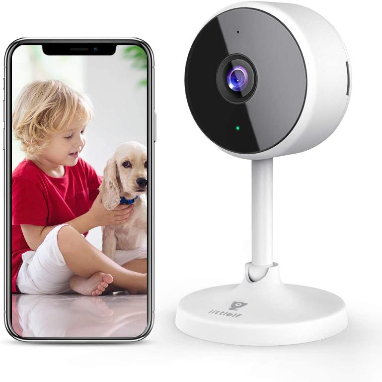 Littlelf Wifi Camera Indoor, 1080P Baby Monitor, Home Security Camera