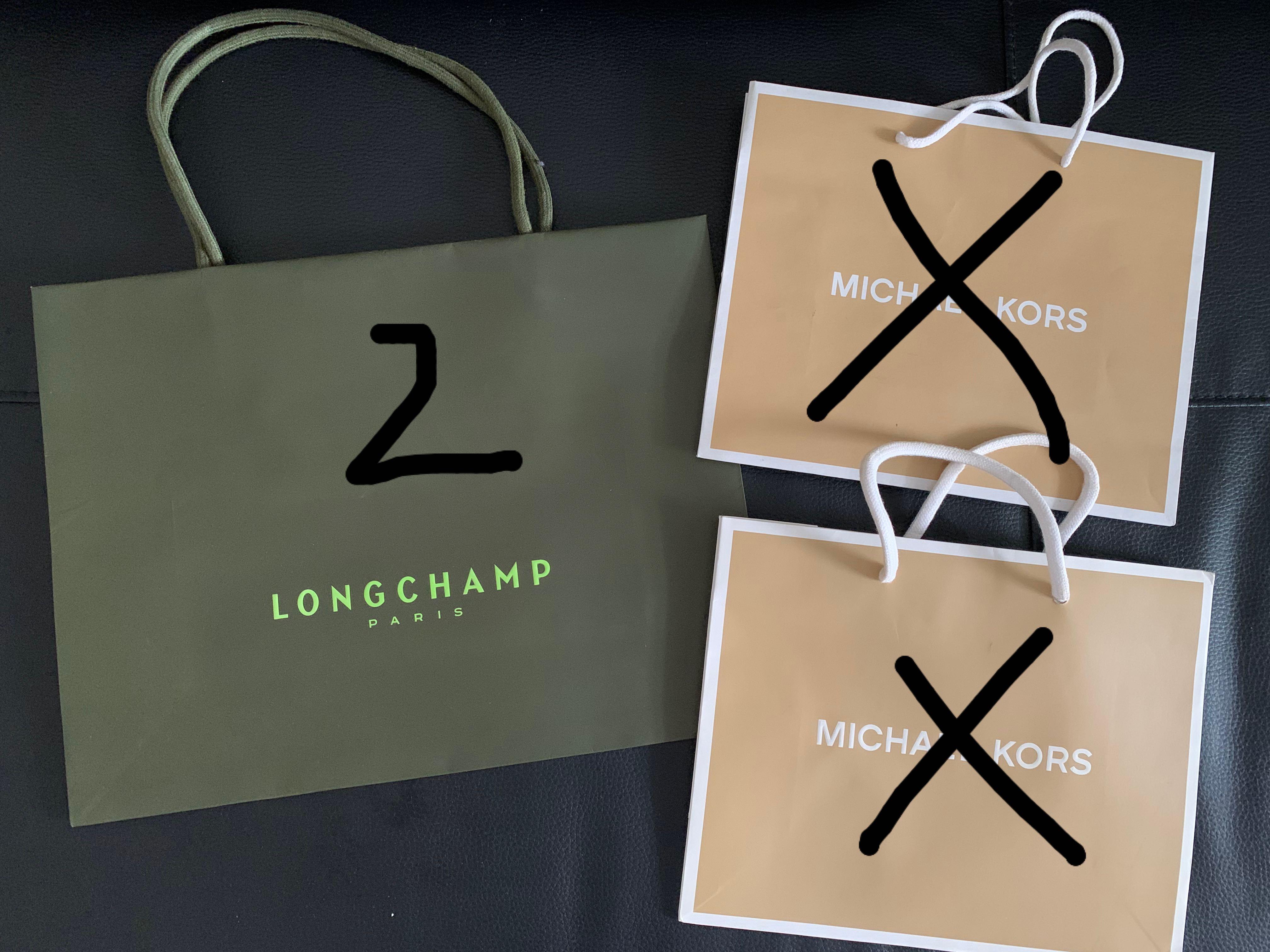 longchamp paper bag