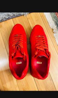 SUPREME X LOUIS VUITTON RunAway Shoes RED 100% AUTHENTIC 9.5 US 8UK