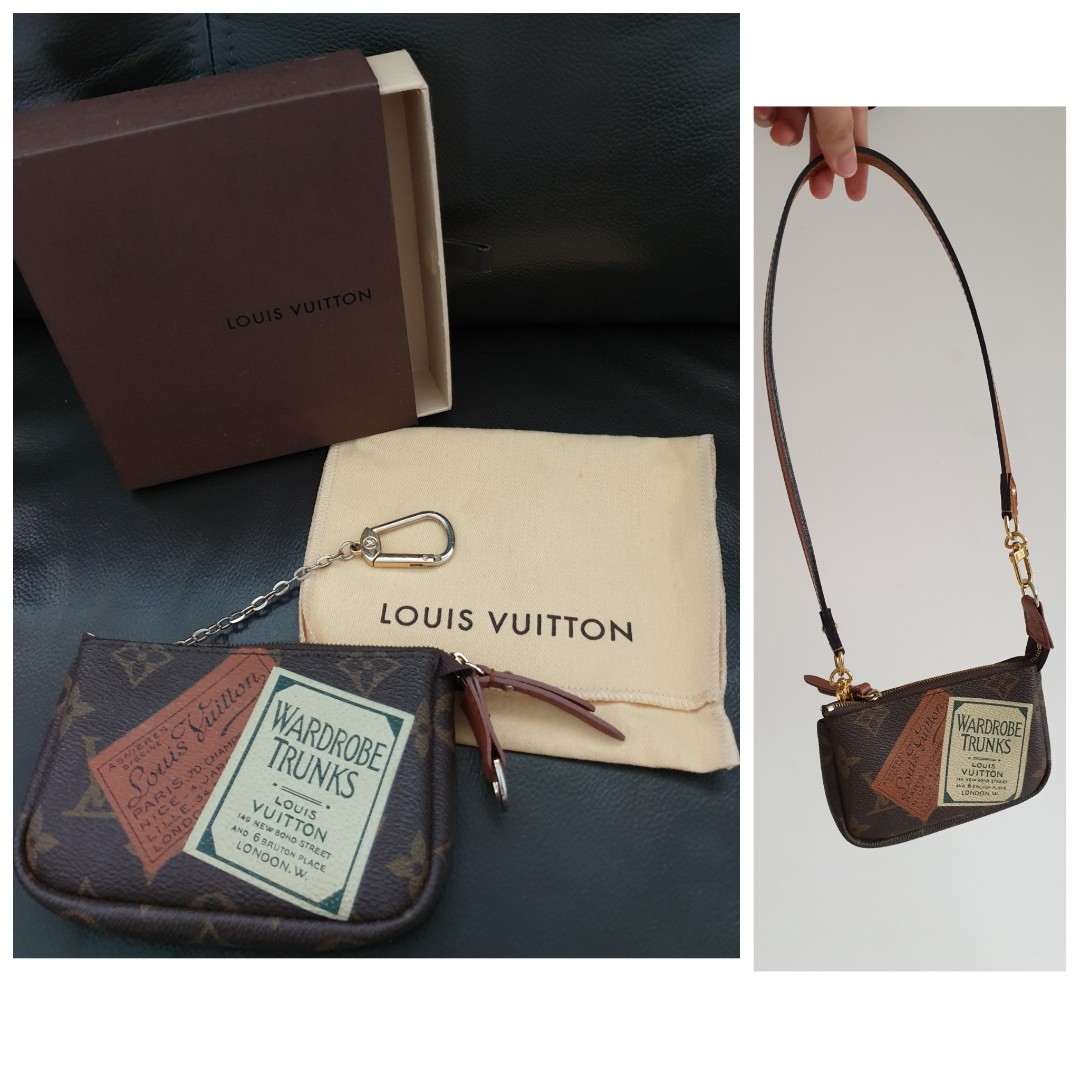 Louis Vuitton authentic wardrobe trunk very rare mini pochette key