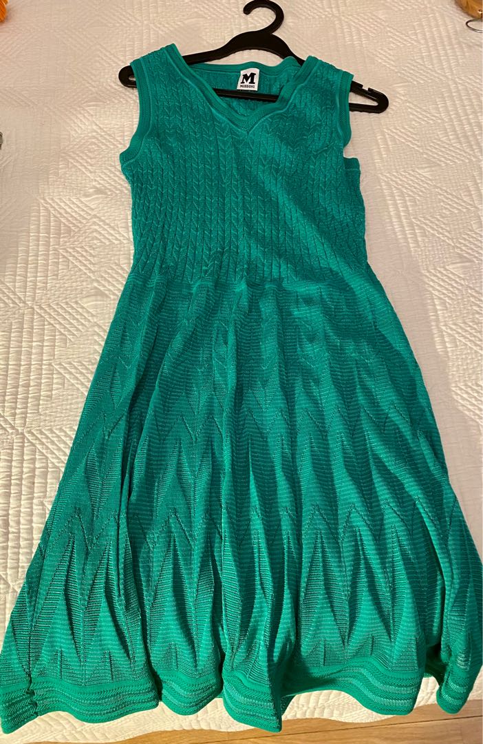 Missoni green knit dress store