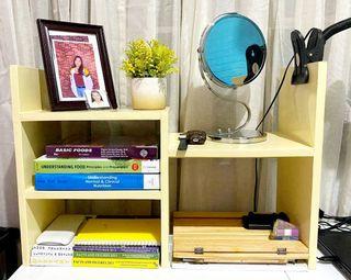 Multi purpose wooden display book shelf storage rack