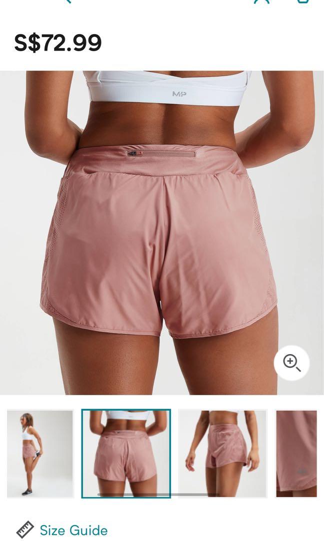 Teveo Statement Booty Scrunch Shorts in Lavender - Size M