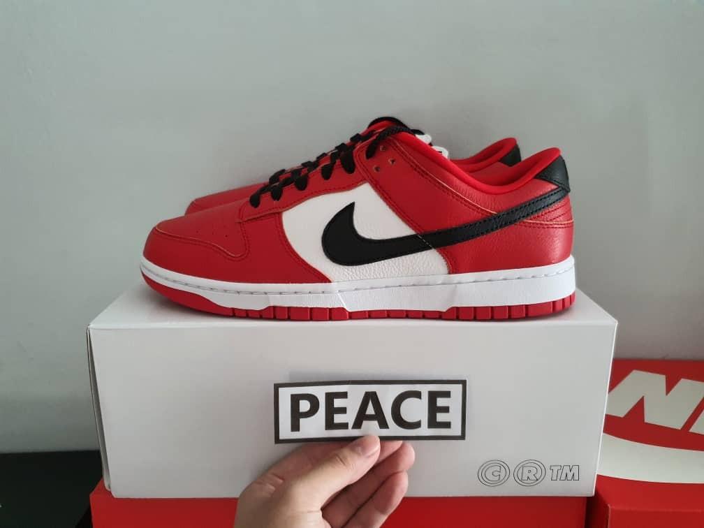 Nike Dunk By You Chicago Custom Nike Dunk Uk8 5 Men S Fashion Footwear Sneakers On Carousell