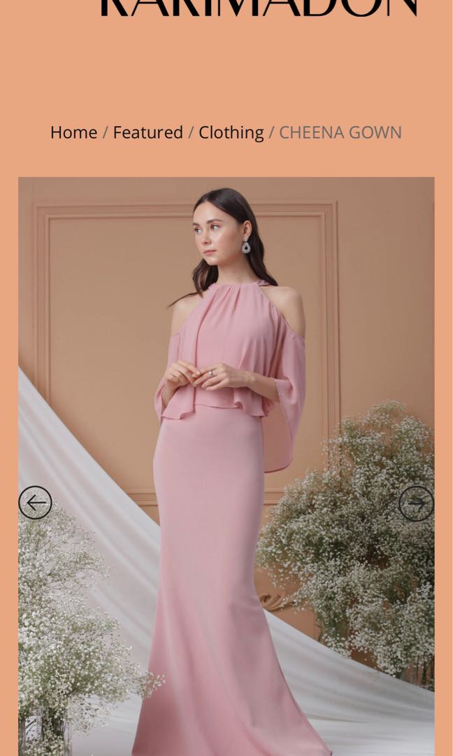NUDE LONG GOWN KARIMADON Women s Fashion Dresses Sets