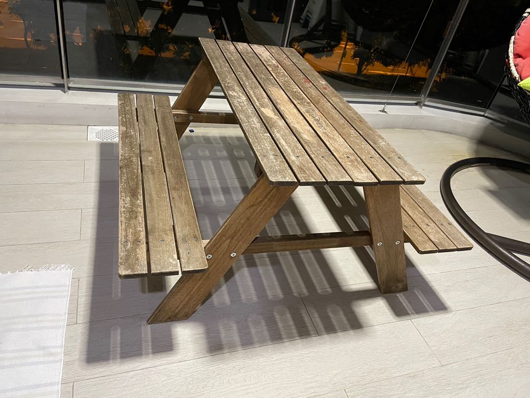 Outdoor Kids Picnic table IKEA RESO, Babies & Kids, Baby Nursery & Kids