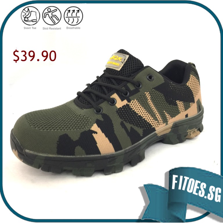 Outdoor Work Shoes Safety Shoes Steel Cap, Men's Fashion, Footwear