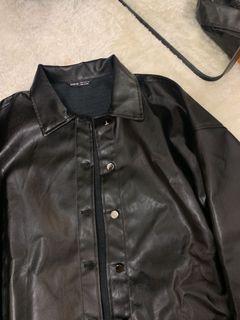 Oversized Leather Jacket