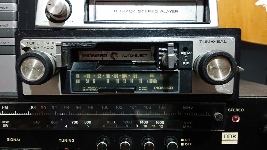 PROMOSI!!!Vintage antique car stereo radio kereta kaset pioneer, Auto