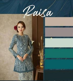 Qhalesaa Raisa Baju Kurung Pahang Brocade Tenun Raya Nikah Women S Fashion Muslimah Fashion Baju Kurung Sets On Carousell