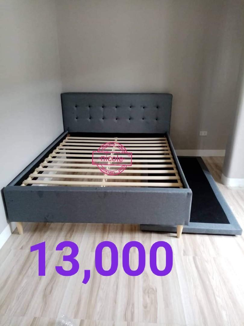 Queen bed frame with pull out, Furniture & Home Living, Furniture, Bed