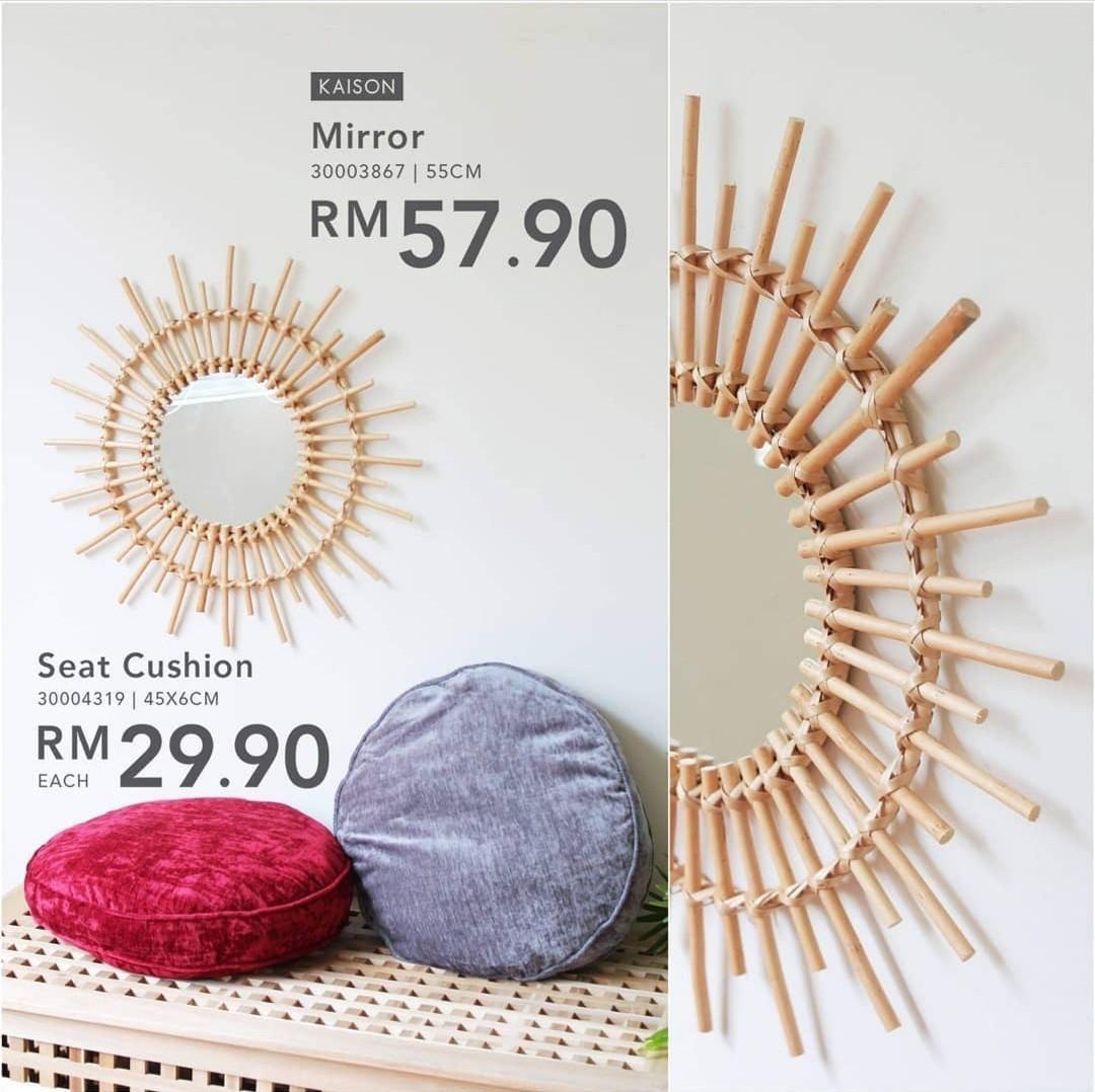 Rattan Mirror (Kaison), Furniture & Home Living, Home Decor, Vases