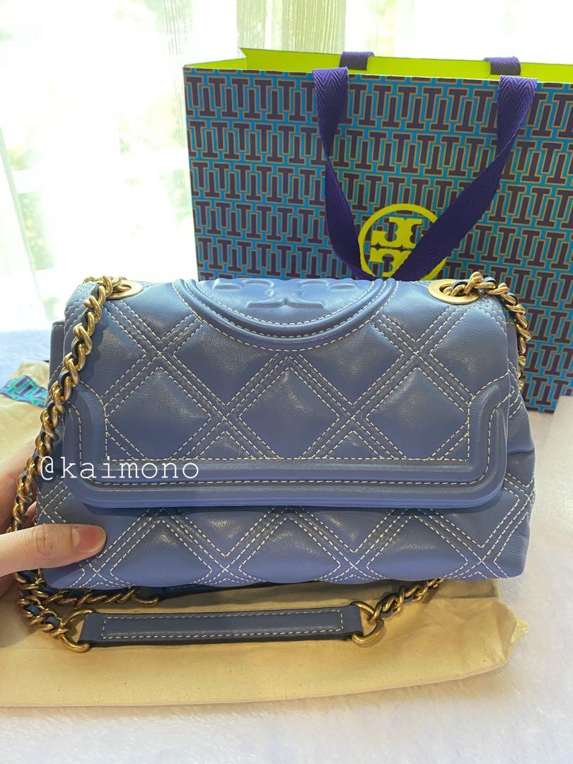 Ready Stock* Tory Burch Soft Fleming Convertible Bag *Baby blue, Women's  Fashion, Bags & Wallets, Purses & Pouches on Carousell