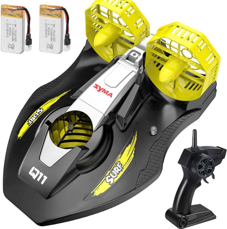 Remote Control Boat for Kids, SYMA Q11 Hovercraft RC Boat for Land