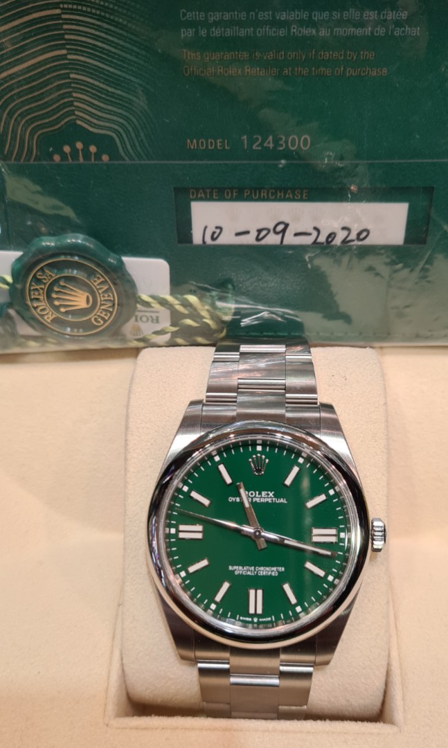 Rolex OP41 Green Dial, Luxury, Watches 