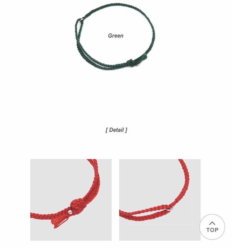 Taehyung red string bracelet sale
