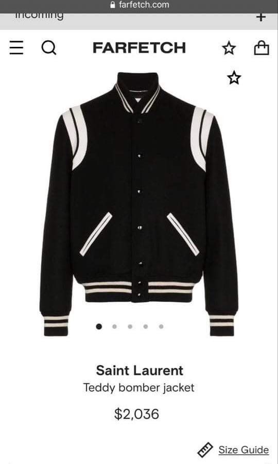 Saint Laurent varsity jacket