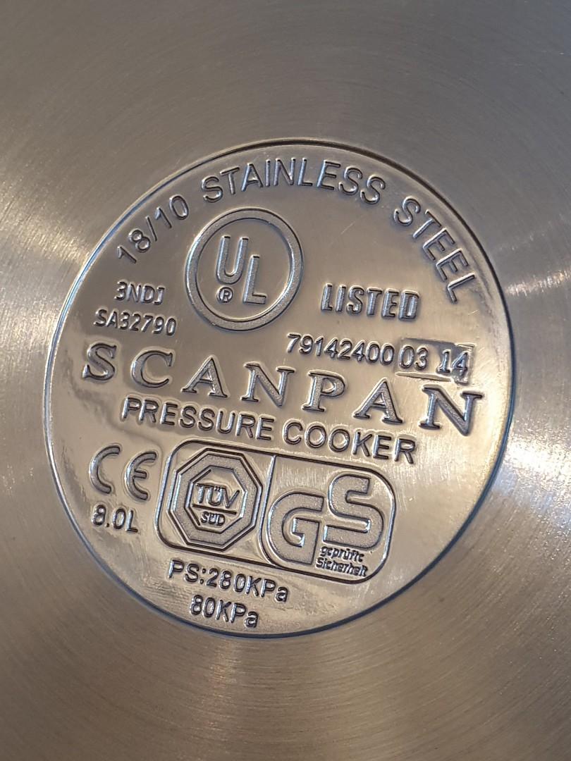 Scanpan Pressure Cooker 8L TV Home Appliances Kitchen Appliances Cookers on Carousell