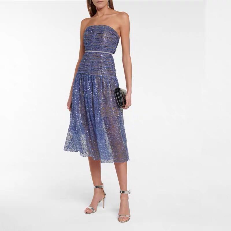 Self portrait sequin embroidery dress new arrivals