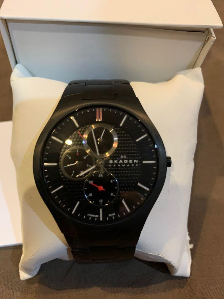 Skagen Titanium Black Men's Watch 805XLTBB – Watches of America