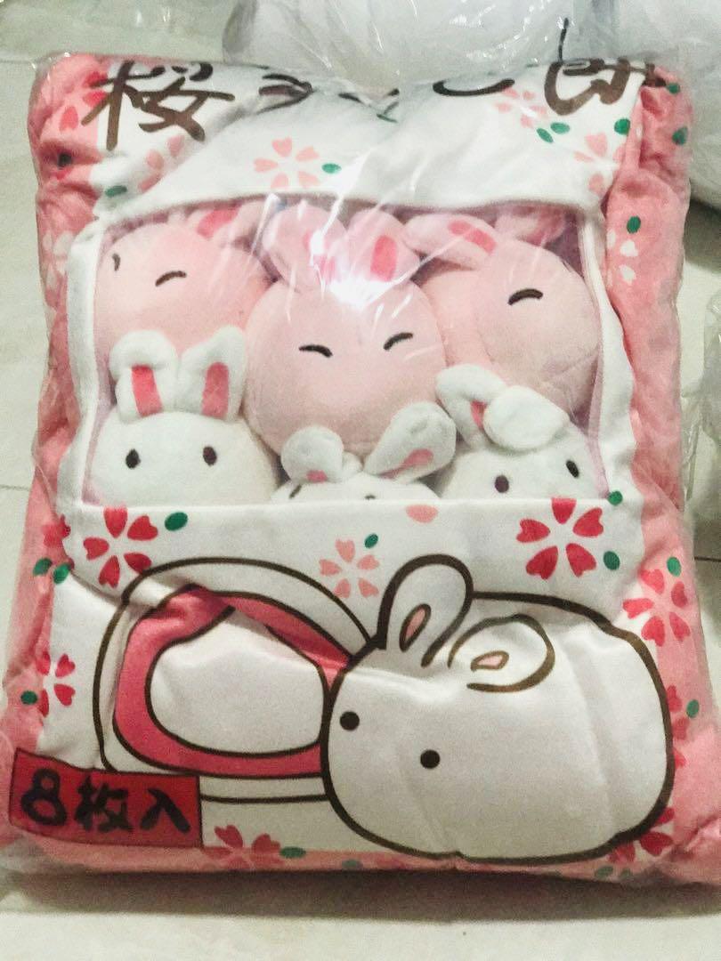 bunny pillow plush
