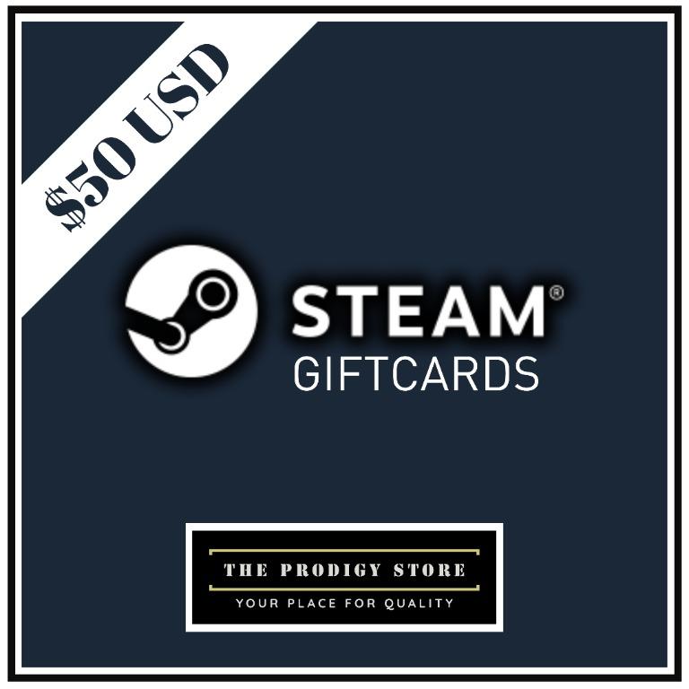 Steam Gift Card 50 Usd Entertainment Gift Cards Vouchers On Carousell