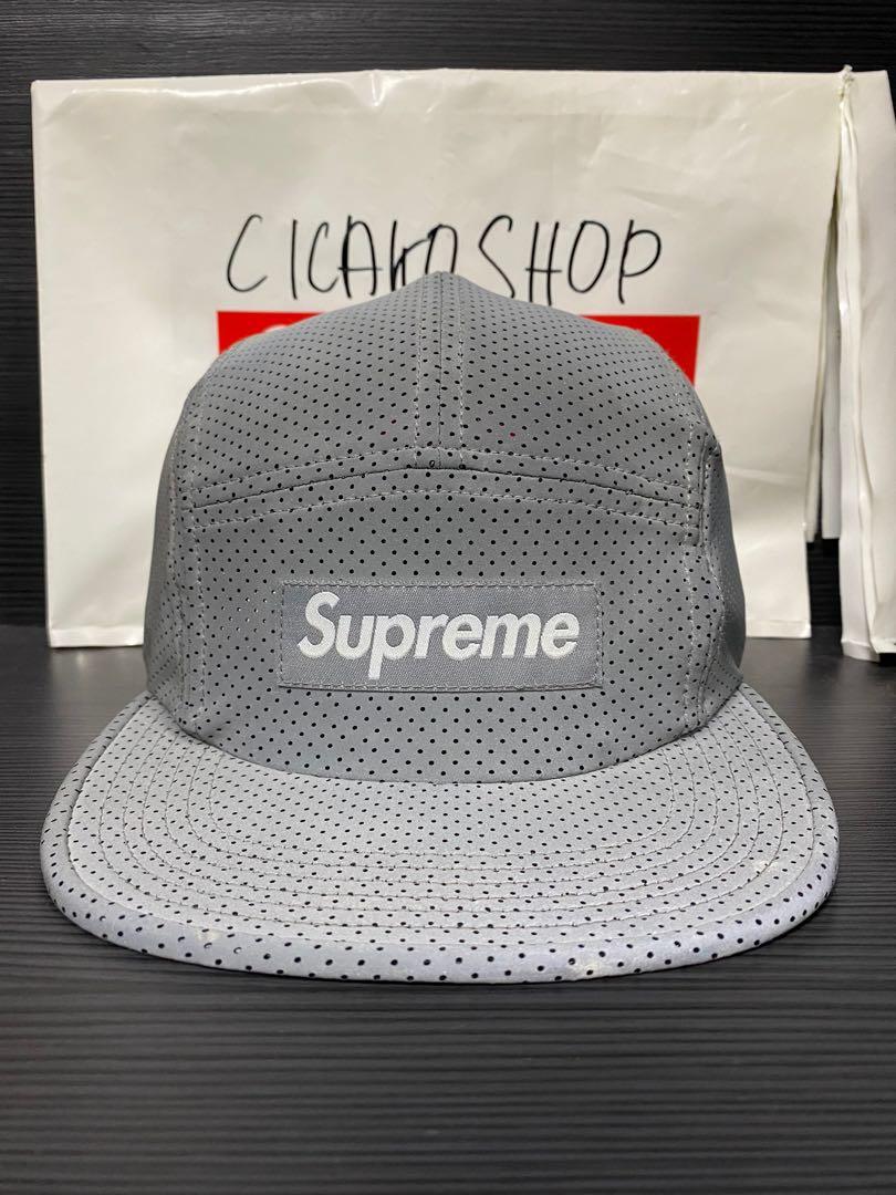 Supreme 3M Reflective Silver Camp Cap