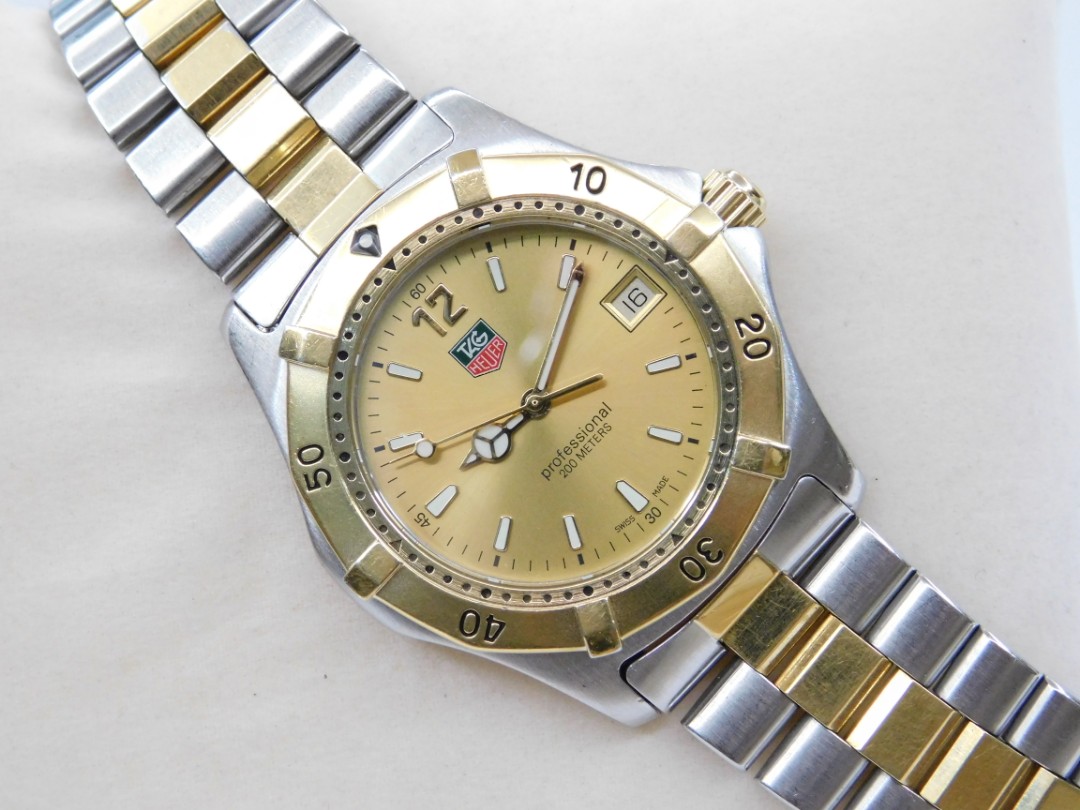 Tag heuer discount 2000 exclusive gold