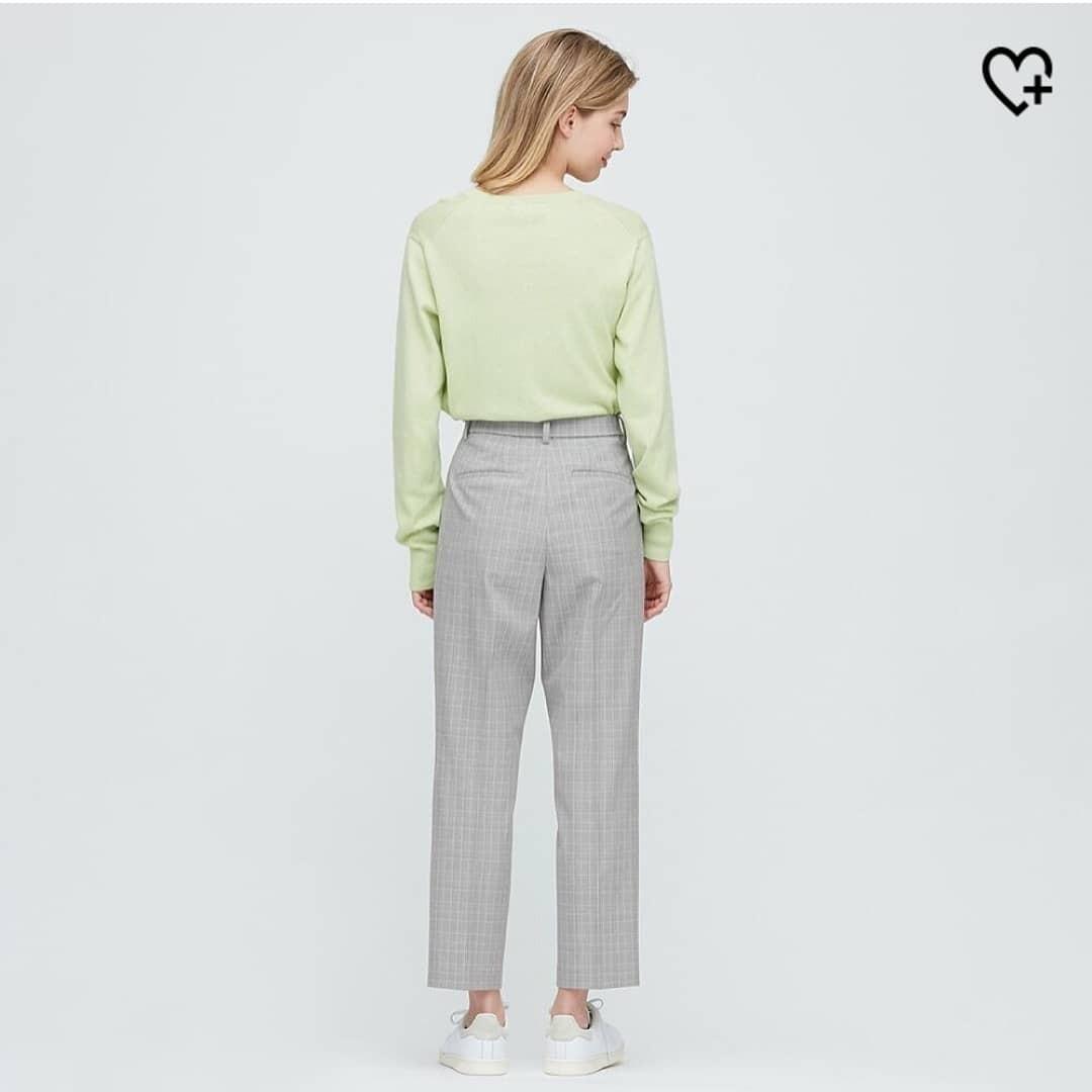 Uniqlo 女裝灰色格紋西裝褲 （分類：裙）位於 Hong Kong。 由 852clearance 提交（商品編號 1081991768，圖片 5）。簡介： 只試穿 原價：$199。