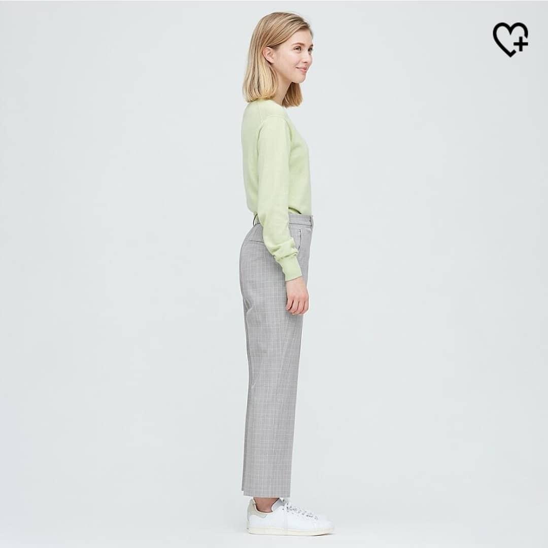 Uniqlo 女裝灰色格紋西裝褲 （分類：裙）位於 Hong Kong。 由 852clearance 提交（商品編號 1081991768，圖片 6）。簡介： 只試穿 原價：$199。
