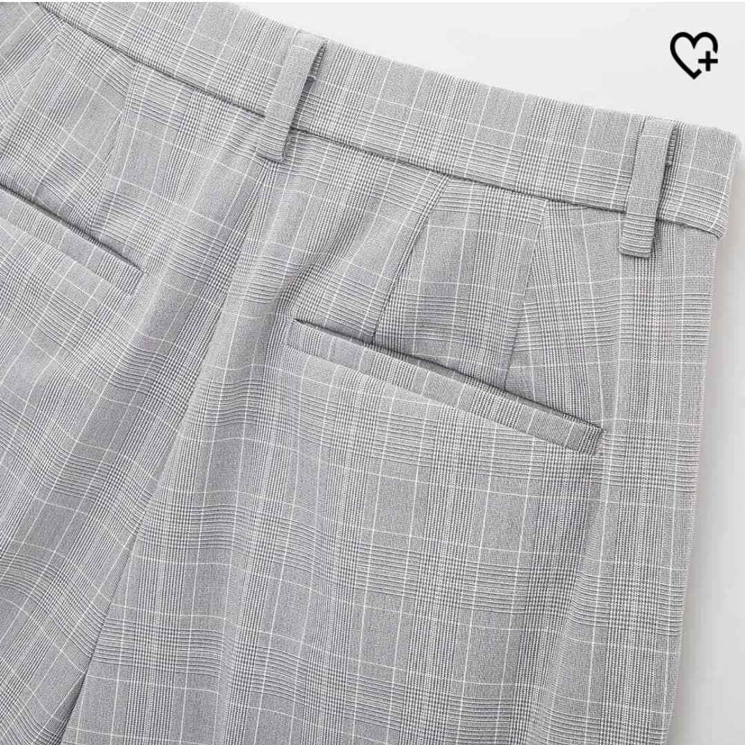 Uniqlo 女裝灰色格紋西裝褲 （分類：裙）位於 Hong Kong。 由 852clearance 提交（商品編號 1081991768，圖片 3）。簡介： 只試穿 原價：$199。